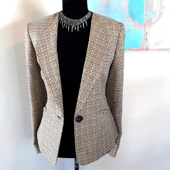 Kasper/ Single Button Front/Tweed Blazer - Picture 11 of 16